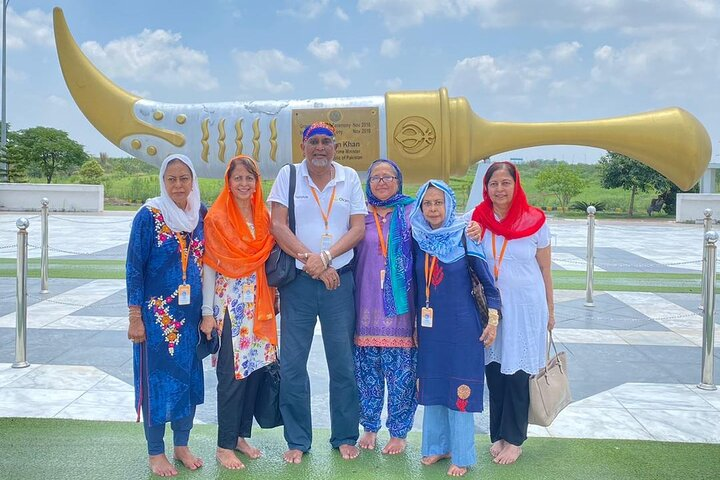 A beautiful sword at Gurdwara Kartarpur Darbar Sahib Narowal Pakistan. 