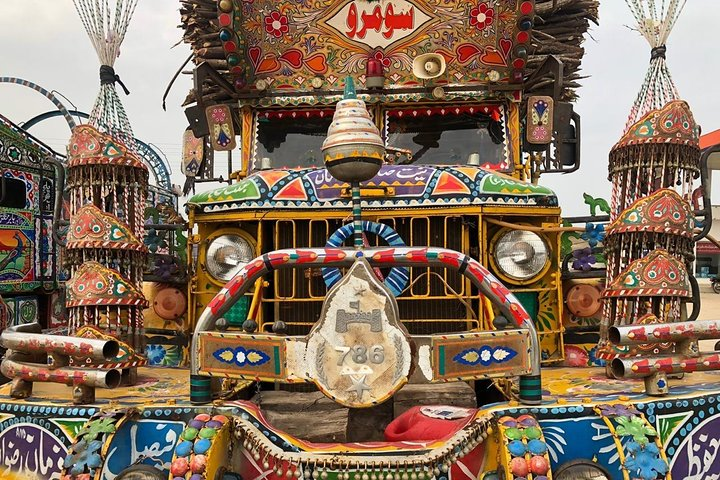 This truck is known as "kekra" , basically it is a second world war american truck used by locals of "Thar desert" for transportation