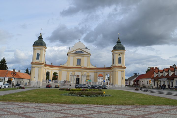 Catholic church at the main square in Tykocin