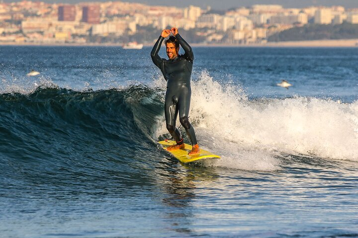 Lisbon Surf group lesson photo shoot