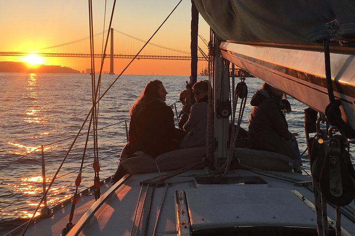 Lisbon Sunset Sailing Tour with White or Rosé Wine and Snacks - Photo 1 of 16