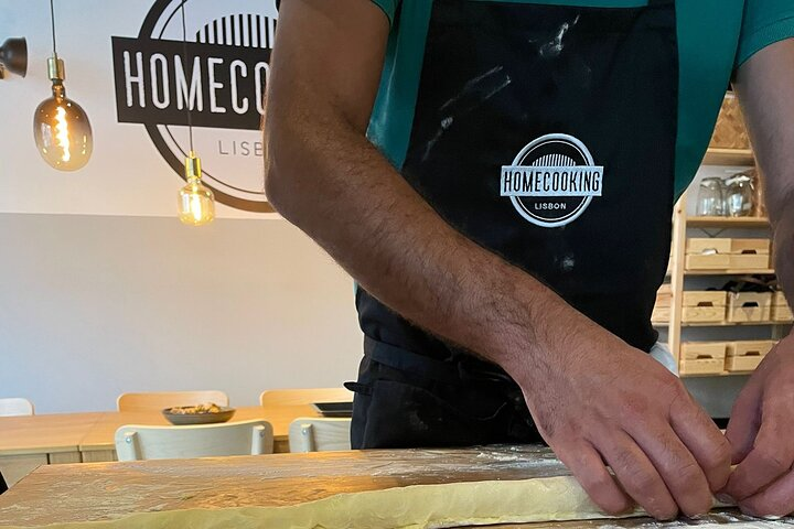 Preparing the puff pastry from scratch for our Pastel de Nata.