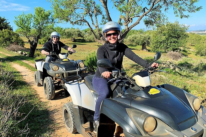 Quad Biking fun along dirt tracks