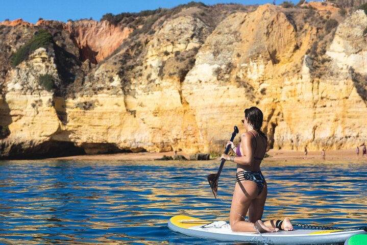 Enjoy paddleboarding at Ponte da Piedade, Lagos.