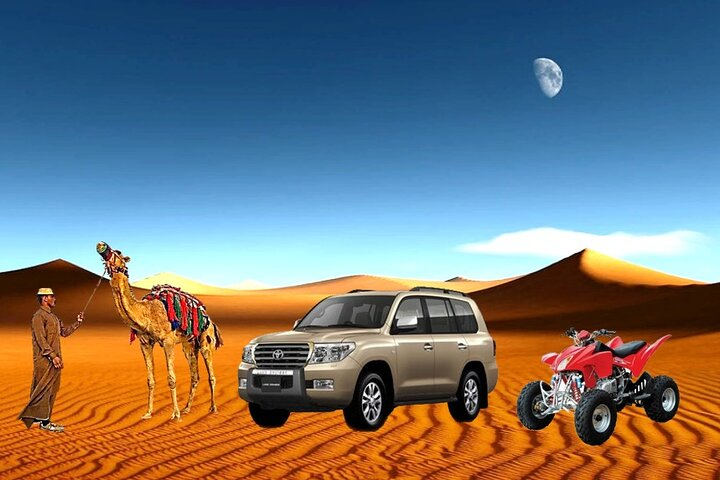 Desert Combo safari, Camel ride, Quad Bike and Dune Bashing(ALL INCLUSIVE) - Photo 1 of 10