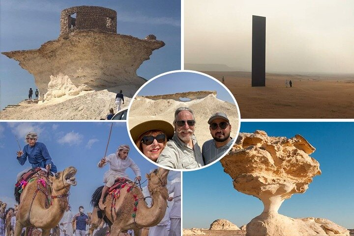 West Of Qatar, Mushroom Rocks, Camel Racing Track, Richard Serra  - Photo 1 of 9