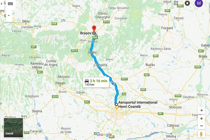 Brasov to Otopeni Airport