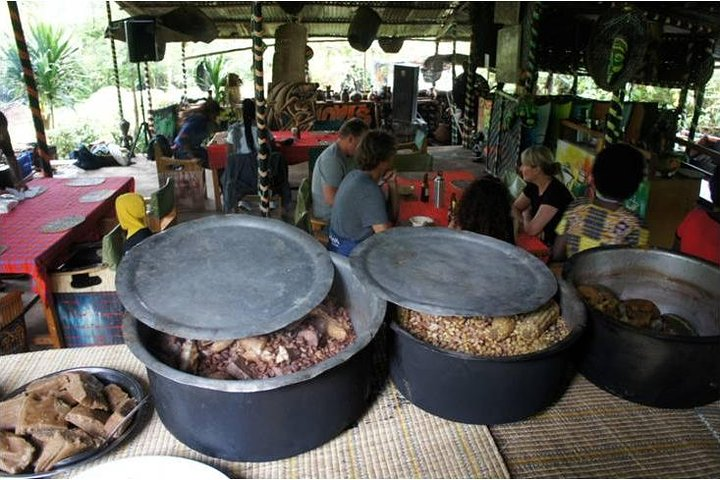 Guests sharing local meals