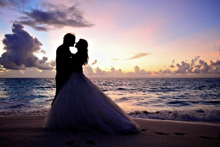 Photo of Sunset Wedding Anse Georgette Praslin Seychelles