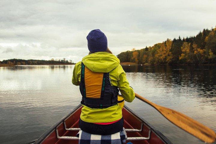 Autumn canoe tour through Bogesund Nature Reserve