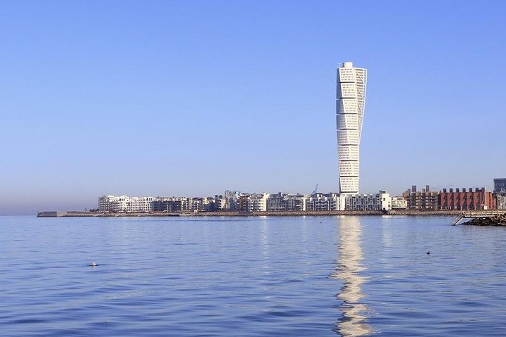 Malmö with landmark Turning Torso.