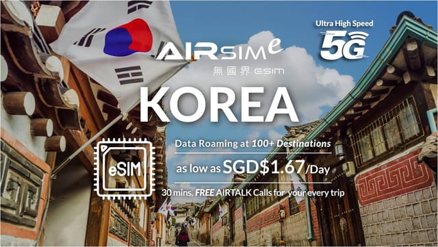 (AIRSIMe Global Travel eSIM) – Korea - Photo 1 of 6