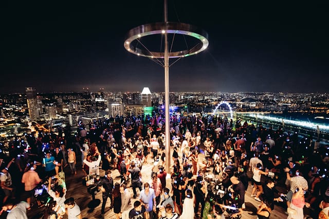 Silent Disco in the Sky | Silent Disco Asia | SkyPark Observation Deck, Marina Bay Sands | Singapore | Pelago