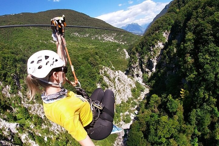 Zipline Bovec - canyon Ucja