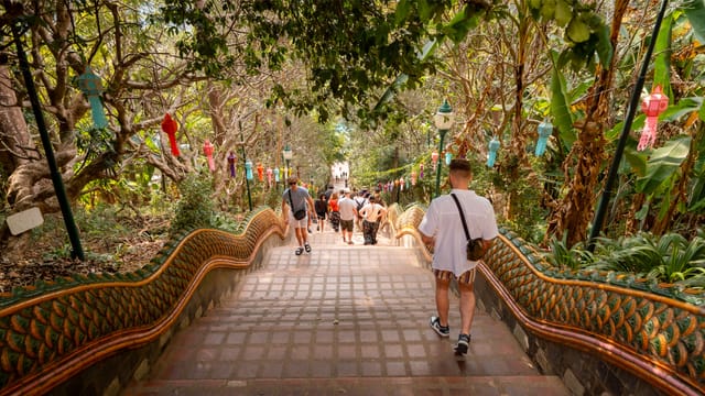 Chaing Mai Doi Suthep Temple & Waterfall Half-Day Tour on Songthaew - Photo 1 of 10