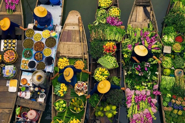 Damnoen Saduak Floating Market & Paddle Boat Half Day Tour from Bangkok | Ratchaburi - Photo 1 of 10