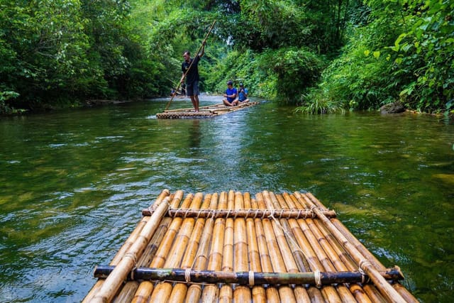 Day Tour from Phuket: Bamboo Rafting, ATV Adventure and Elephant Bathing | Thailand - Photo 1 of 8