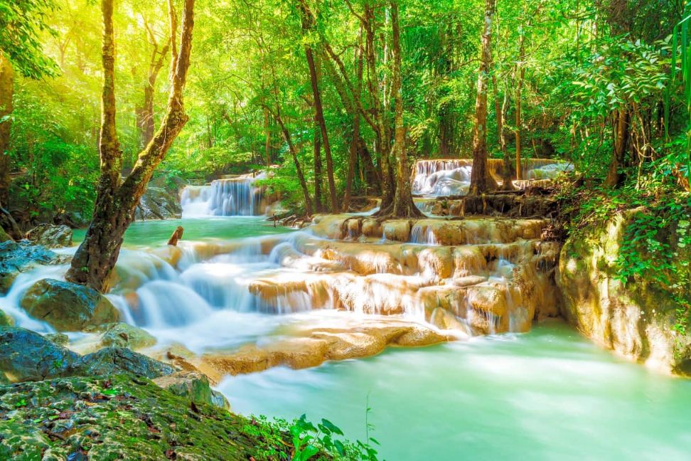 Erawan Waterfall and Train Tour from Kanchanaburi - Photo 1 of 5