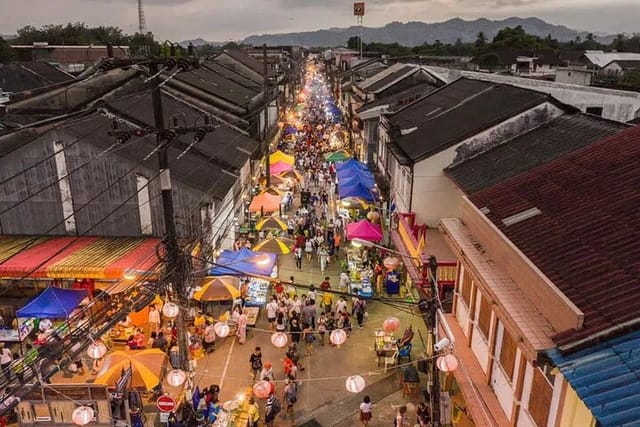 Khaolak Guide Tour to Evening Market and Rescured Elephant