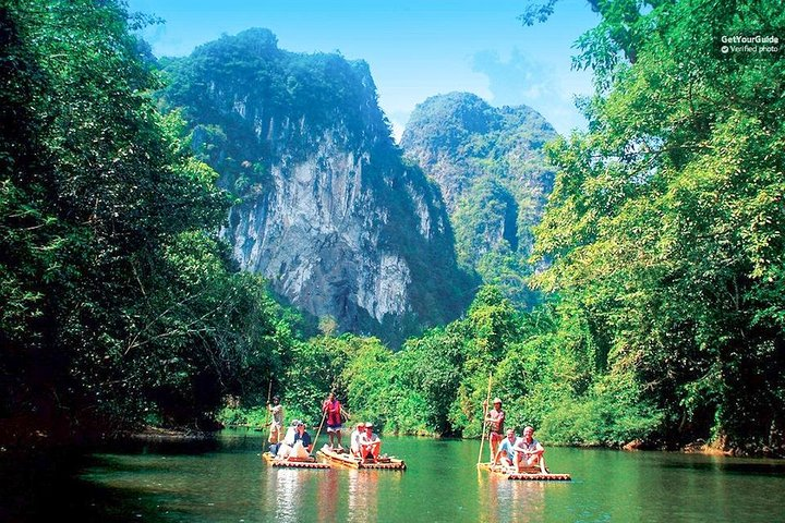 Khao Sok: Full Day Bamboo Rafting Tour from Khao Lak