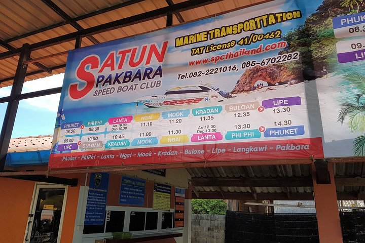 Koh Lipe to Koh Lanta by Satun Pakbara Speed Boat in High Season