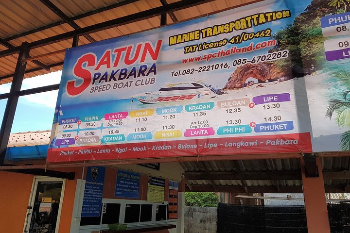 Koh Lipe to Koh Mook by Satun Pakbara Speed Boat