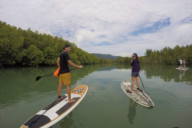 Located on the East coast of the island, this is a beautiful area for paddling. This faces straight out into Phang Nga Bay, Travel through local villages, rubber and pineapple plantations to get there