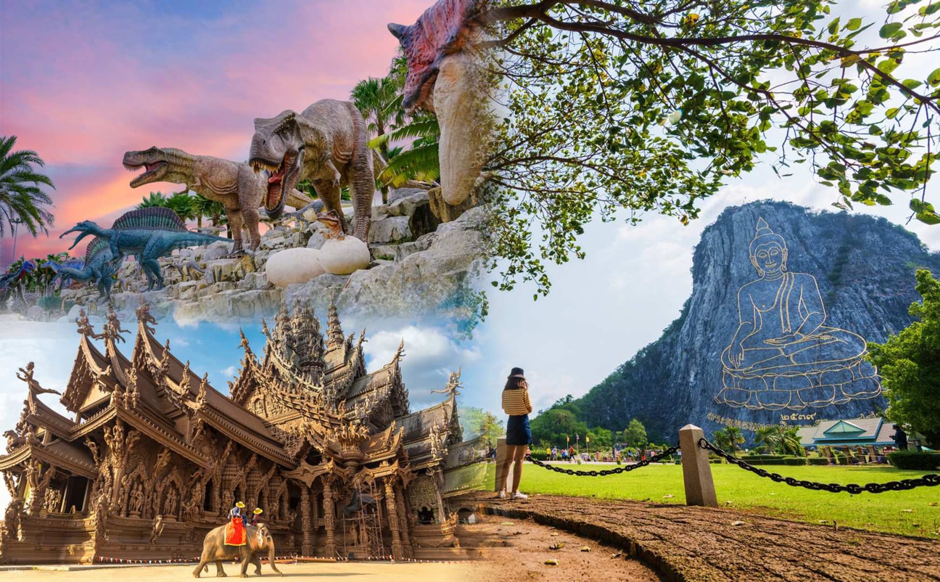 Pattaya Discovery Private Tour from Bangkok or Pattaya: Sanctuary of Truth,  Nong Nooch Tropical Garden & Khao Chi Chan | Thailand in Pattaya | Pelago