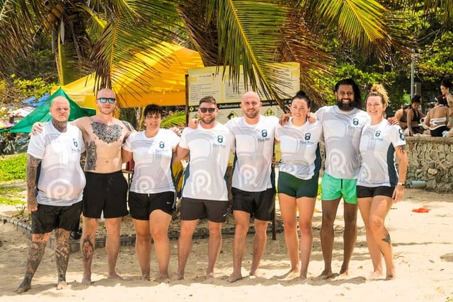 Our Team Enjoying One Of Our Beach Workouts In Phuket, Thailand