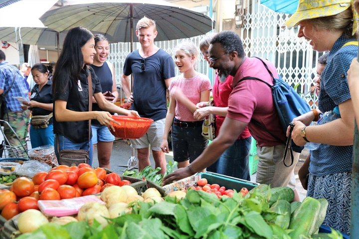 Visit the bustling market