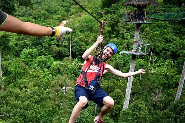  zip line adventure on mountain (8 Platforms 1200 m.) - Photo 1 of 25