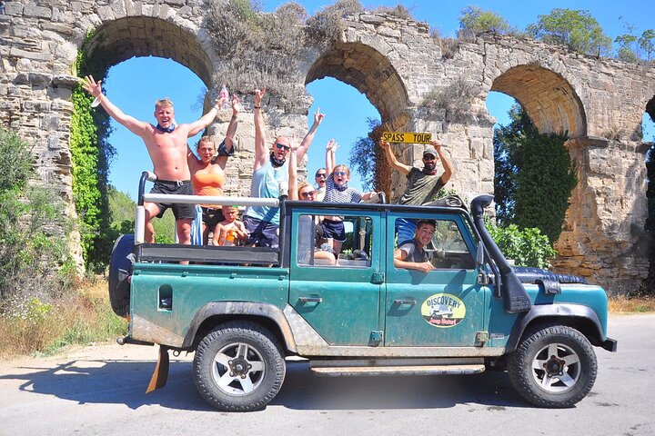 side jeep safari adventure and boat trip at green lake