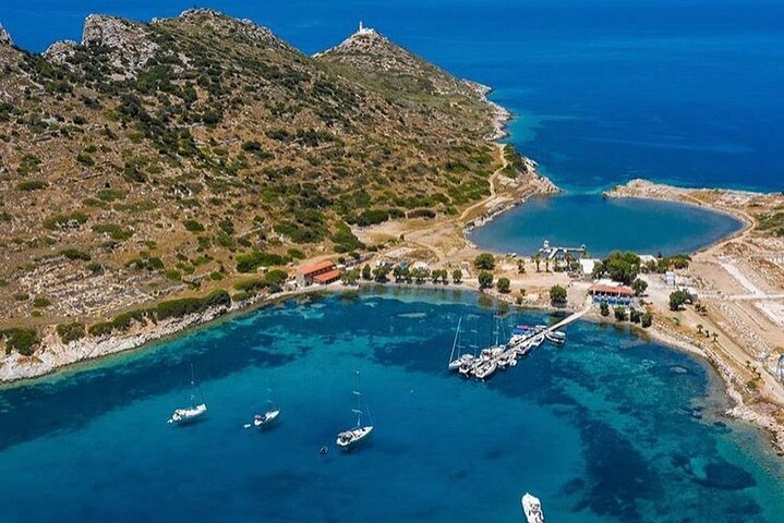 Knidos his two harbours , one is still in use after 2000 years