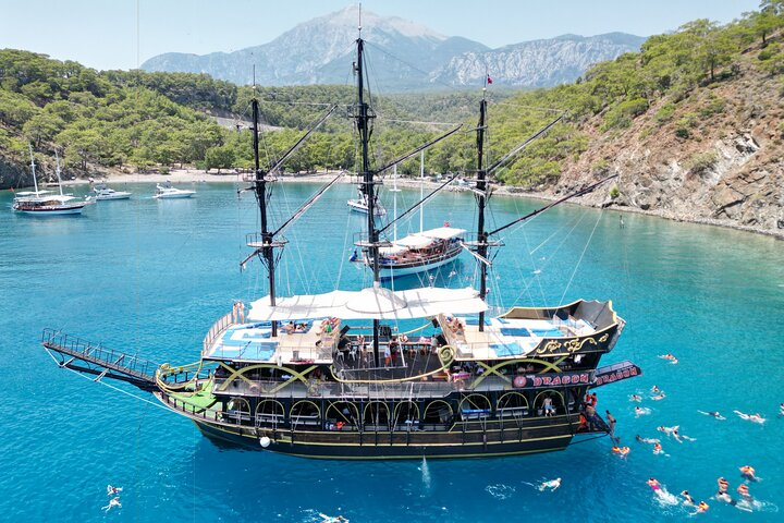 Kemer Full Day Pirate Boat Trip with Lunch and Optional Transfer - Photo 1 of 6