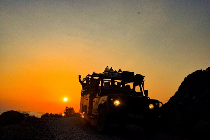 Sunset Pleasure and Swim with Barbeque dinner 4x4 jeep from marmaris