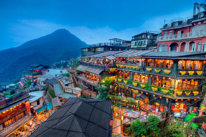 7-Hour Jiufen Night View, Shifen Waterfall & Raohe Market Tour - Photo 1 of 7