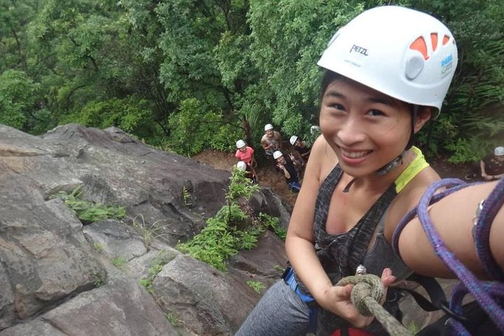 Re-Hai rock climbing - rappelling