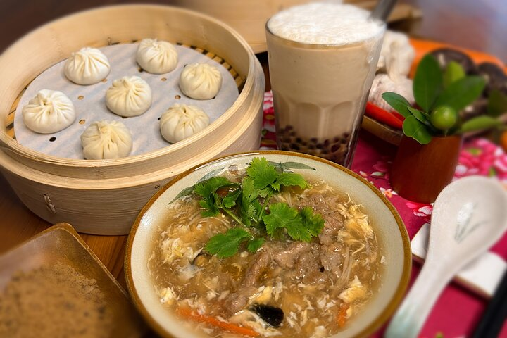 Xiao Long Bao, Pork thick soup, Bubble milk tea. Taiwan Traditional Light Meals Experience-B (Taipei Cooking Class) - Photo 1 of 10