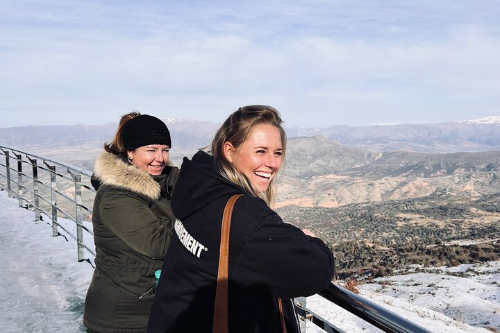 Happy tourists enjoying the tour 