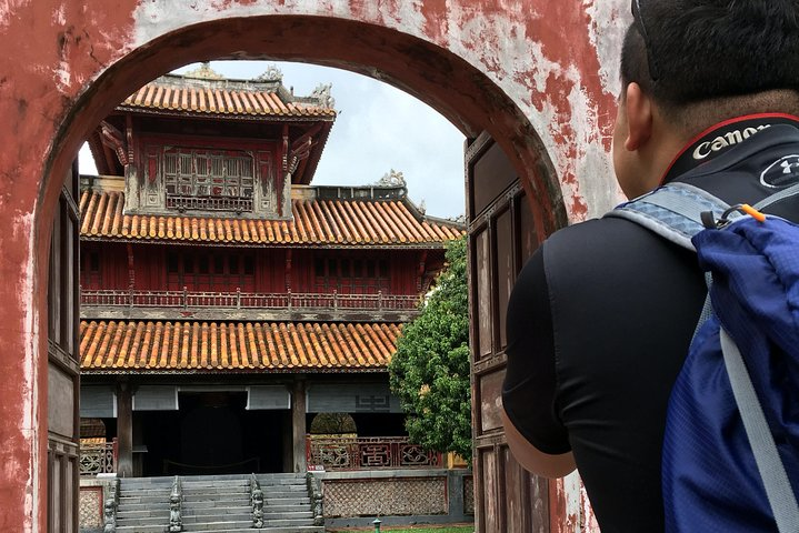 View to Hien Lam Cac pavillion