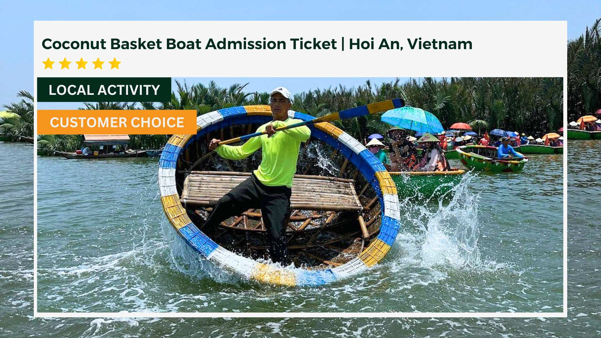 Coconut Basket Boat Admission Ticket | Hoi An, Vietnam - Photo 1 of 6