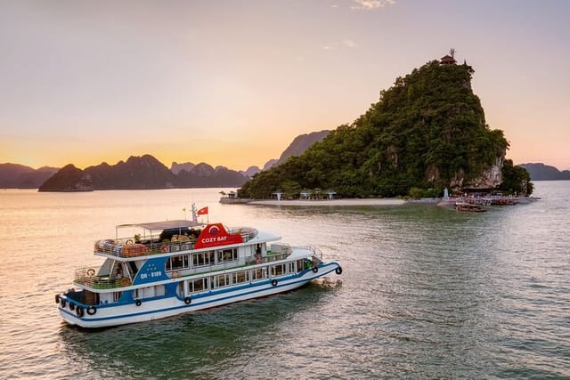 Cozy Bay Premium 5 Star Halong Day Trip,Buffet Lunch,Limousine Bus By Expressway