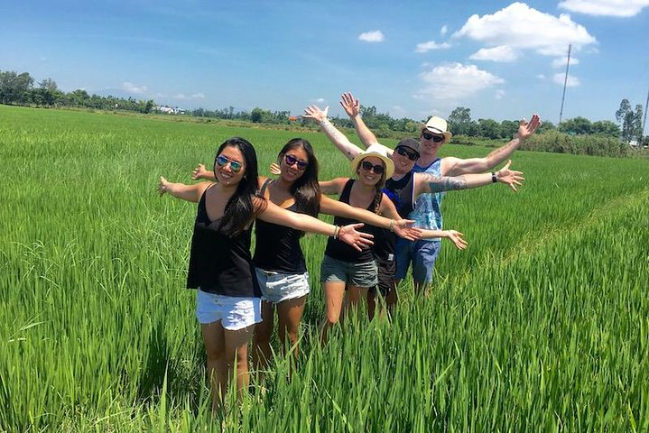 Enjoy the beautiful view of rice paddy fields