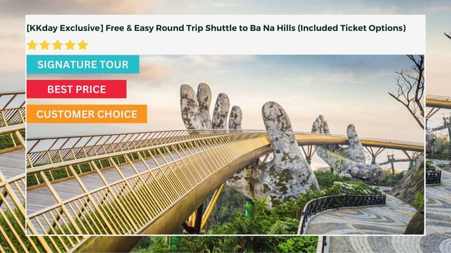 [Free and Easy] Round Trip Shuttle & Entrance Tickets to SunWorld Ba Na Hills  | Pick-up & Drop-off at Hotels on request (Daily Departure) | Da Nang | Vietnam - Photo 1 of 9