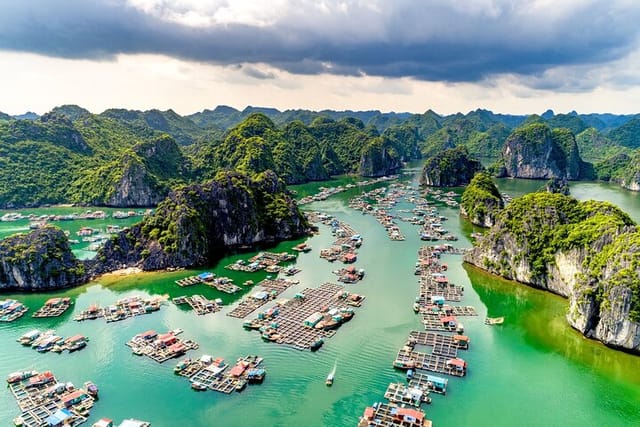 From HANOI: Halong Bay Day Tour with Scenic Seaplane & Cruise