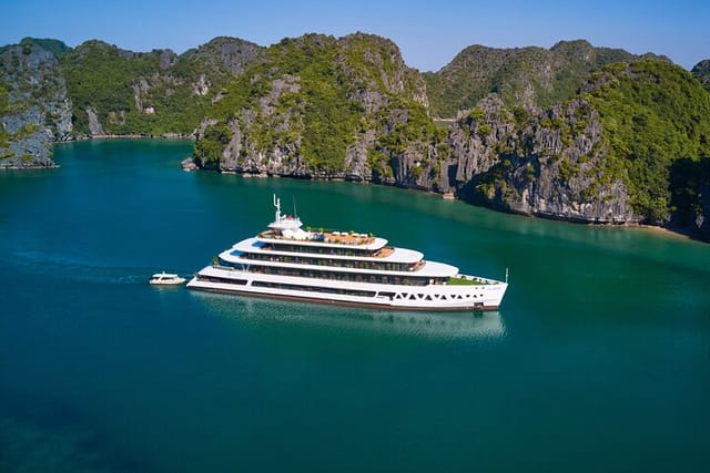 Halong Bay Sightseeing With Seaplane + 1 night cruise TOP LUXURY