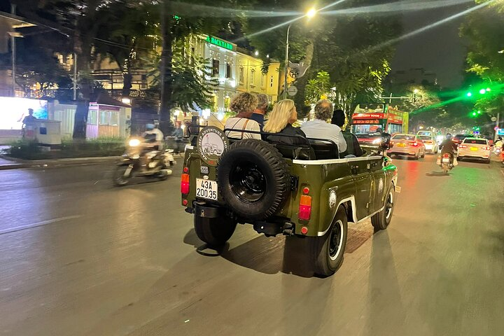 Hanoi Open Air Jeep Street Food Tour and Train Street Experience - Photo 1 of 14