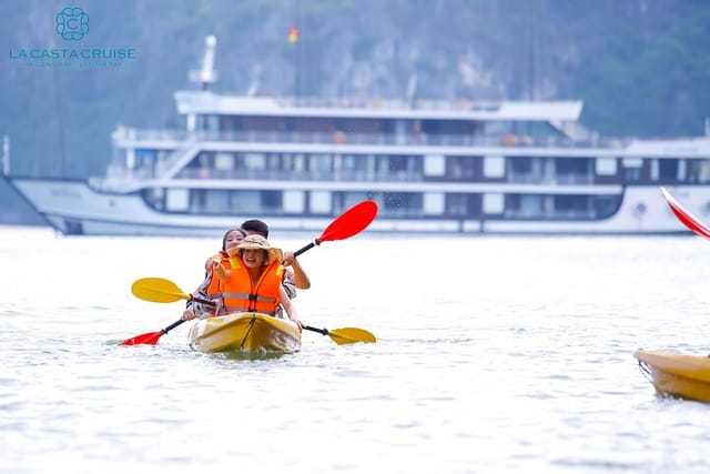 Luxury La Casta Cruise 3 Days Explore Halong Bay Lan Ha Bay Private Balcony