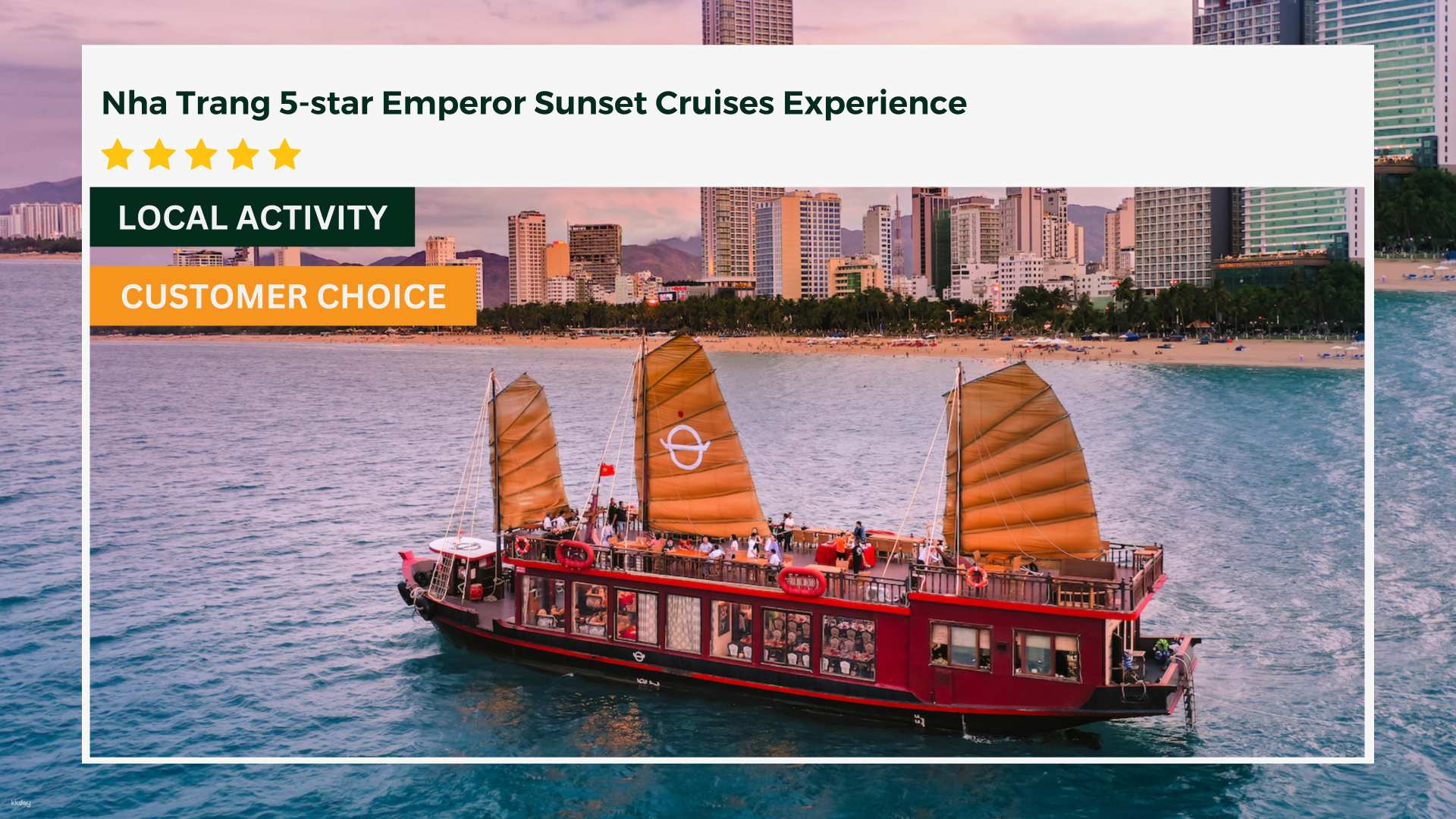 Nha Trang 5-star Emperor Sunset Cruise Experience: Sunset Party, Gourmet-style Dinner  | Vietnam - Photo 1 of 8