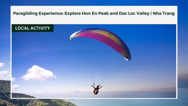 Paragliding Experience: Explore Hon En Peak & Dac Loc Valley | Nha Trang - Photo 1 of 9